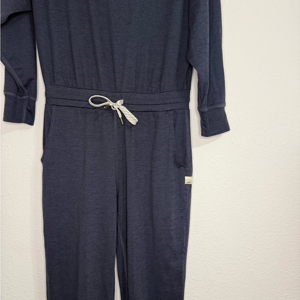 Vuori Lux Long Sleeve Navy Jumpsuit - Picture 4 of 5